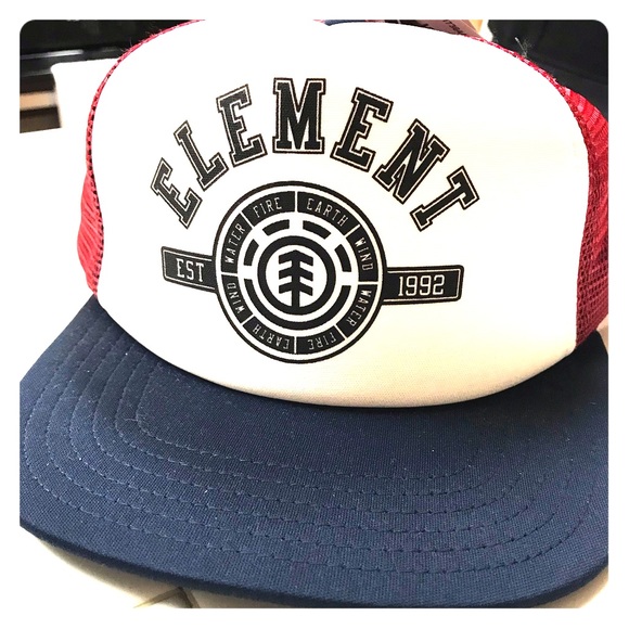 Element Bam Margera Maroon Snapback Mesh Back Trucker Ball Cap Hat
